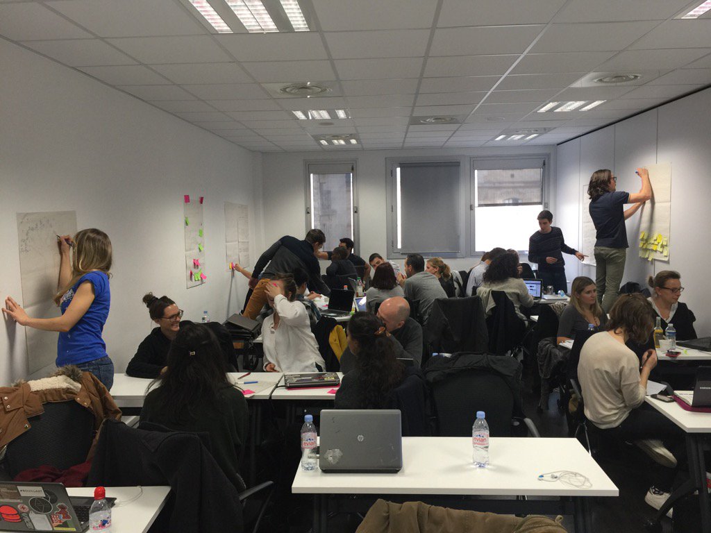 Tangofrana's tweet image. Cours de #ManagementAgile et #innovationGames @Grenoble_EM filière Digital - facilitée par Astrakhan
