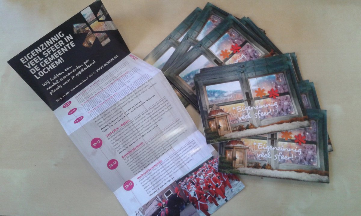 Leuke uitjes voor de komende maand vind je in de winterse flyer! Gratis op te halen bij de winkeliers en <a href="/VVVlochem/">VVVlochem</a>