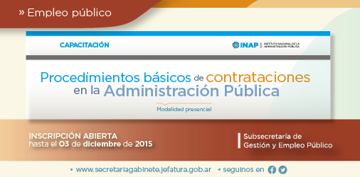 SsGyEP's tweet photo. Capacitación @INAPArgentina "Procedimientos básicos de contrataciones" Inscribíte en https://t.co/73SsnhE63F https://t.co/lXKYwJoRb7