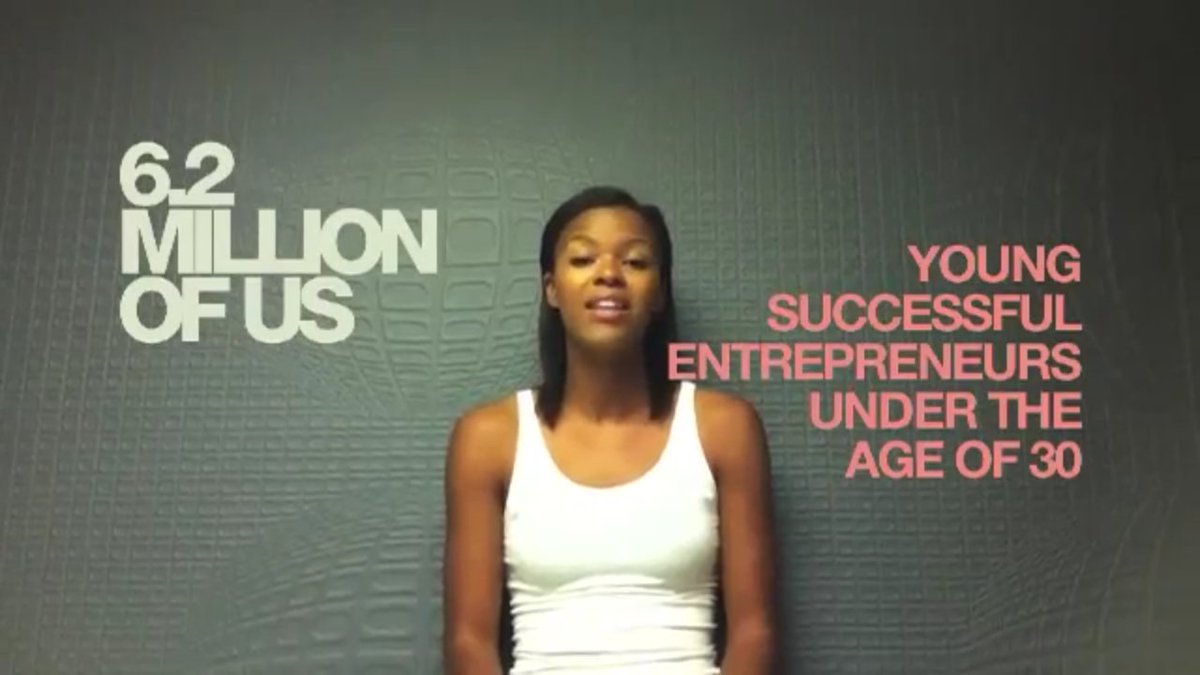SimplysianG's tweet photo. "There are 6.2 million of us, young successful entrepreneurs under the age of 30..." #SpringAGE https://t.co/2dtGhSG38Q
