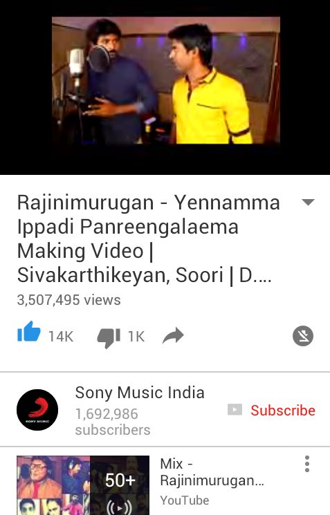 Hema_SK_'s tweet photo. #RM Trailer- 1,862,515 Views&amp;9k Likes👍
Yennama Making-3,507,495 Views&amp;14K Likes👍
@Siva_Kartikeyan Anna RM Sure Hit👌 https://t.co/asIcLAtH2b