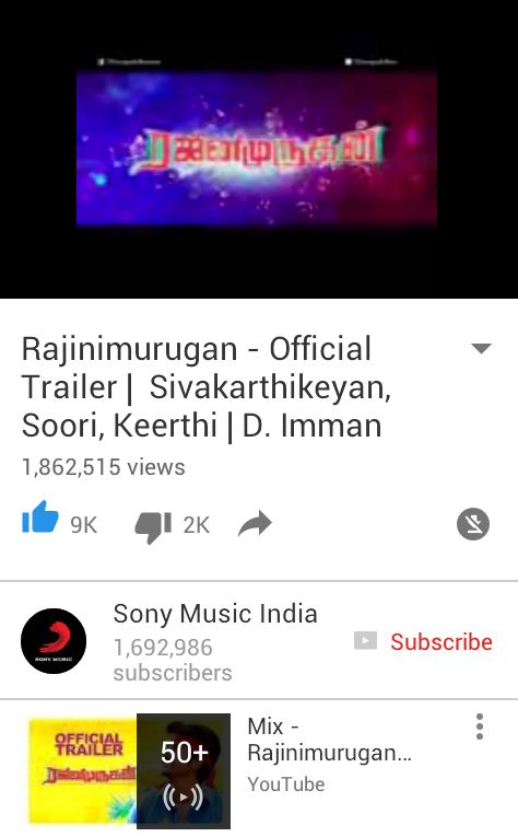 Hema_SK_'s tweet photo. #RM Trailer- 1,862,515 Views&amp;9k Likes👍
Yennama Making-3,507,495 Views&amp;14K Likes👍
@Siva_Kartikeyan Anna RM Sure Hit👌 https://t.co/asIcLAtH2b