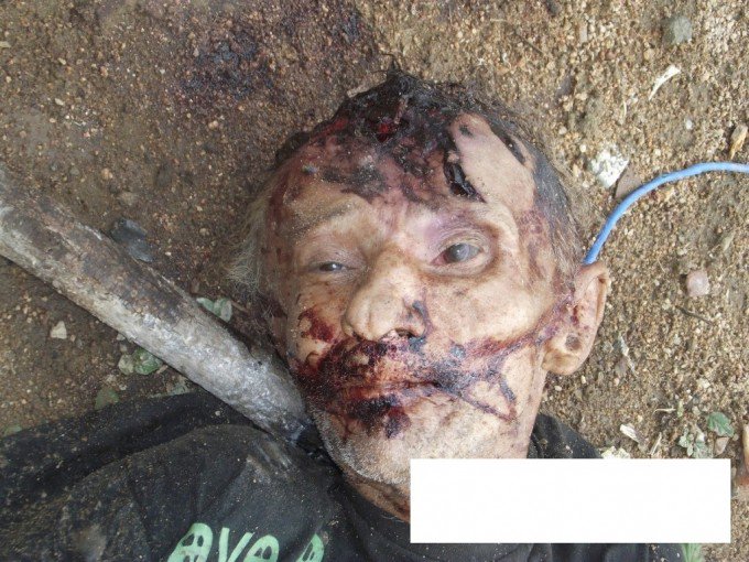 goremortem's tweet photo. Ataque con hoz https://t.co/ZW6s0z6Fj7
