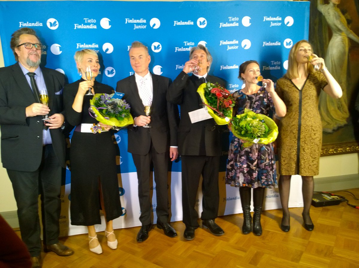 Onnea Finlandia-palkintojen saajat: Tapio Tamminen, Nadja Sumanen ja Laura Lindstedt!