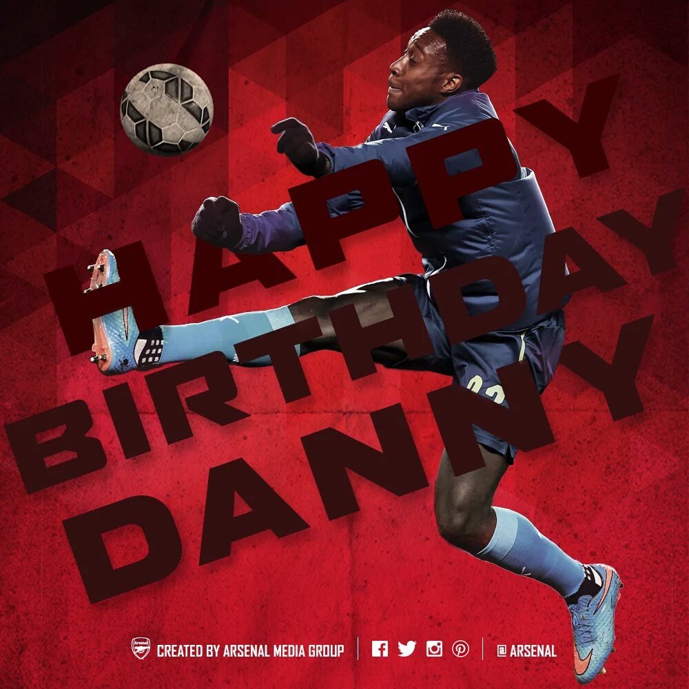 Selamat malam dan Happy Birthday ke-25 untuk Danny Welbeck dan  