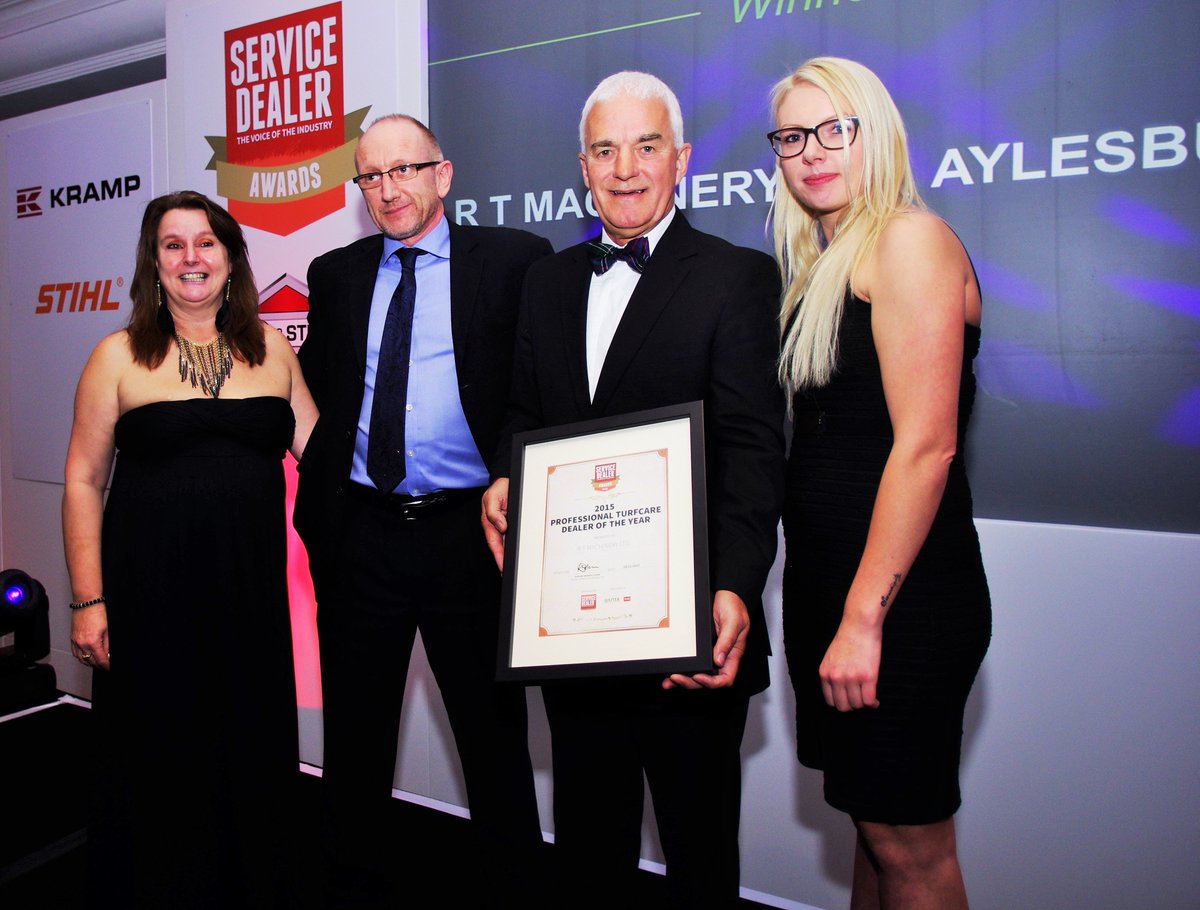 ServiceDealer's tweet photo. Professional Turfcare Dealer of the Year 2015 @RTMACHINERYLTD #TBT #ServiceDealer15 Awards last week https://t.co/tpM5HbgCIO