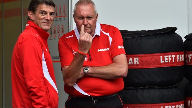 4Mark1's tweet photo. @ManorF1Team #ManorF1Team Messrs #Lowdon and #Booth very nearly expressing it...#ManorMarussiaF1 https://t.co/vZkTRgJvOt