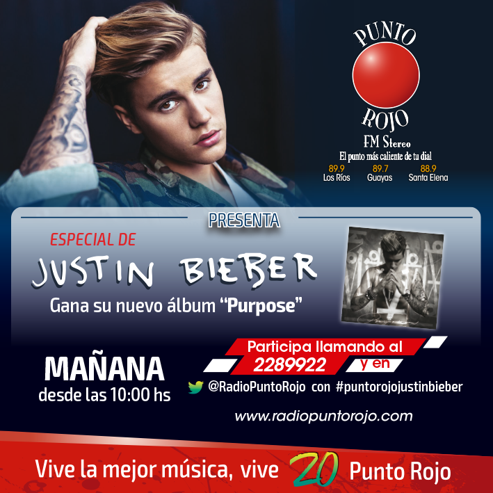 RadioPuntoRojo's tweet photo. ¿Todo listo para mañana? #PuntoRojoJustinBieber https://t.co/D9CQ6cCfjg