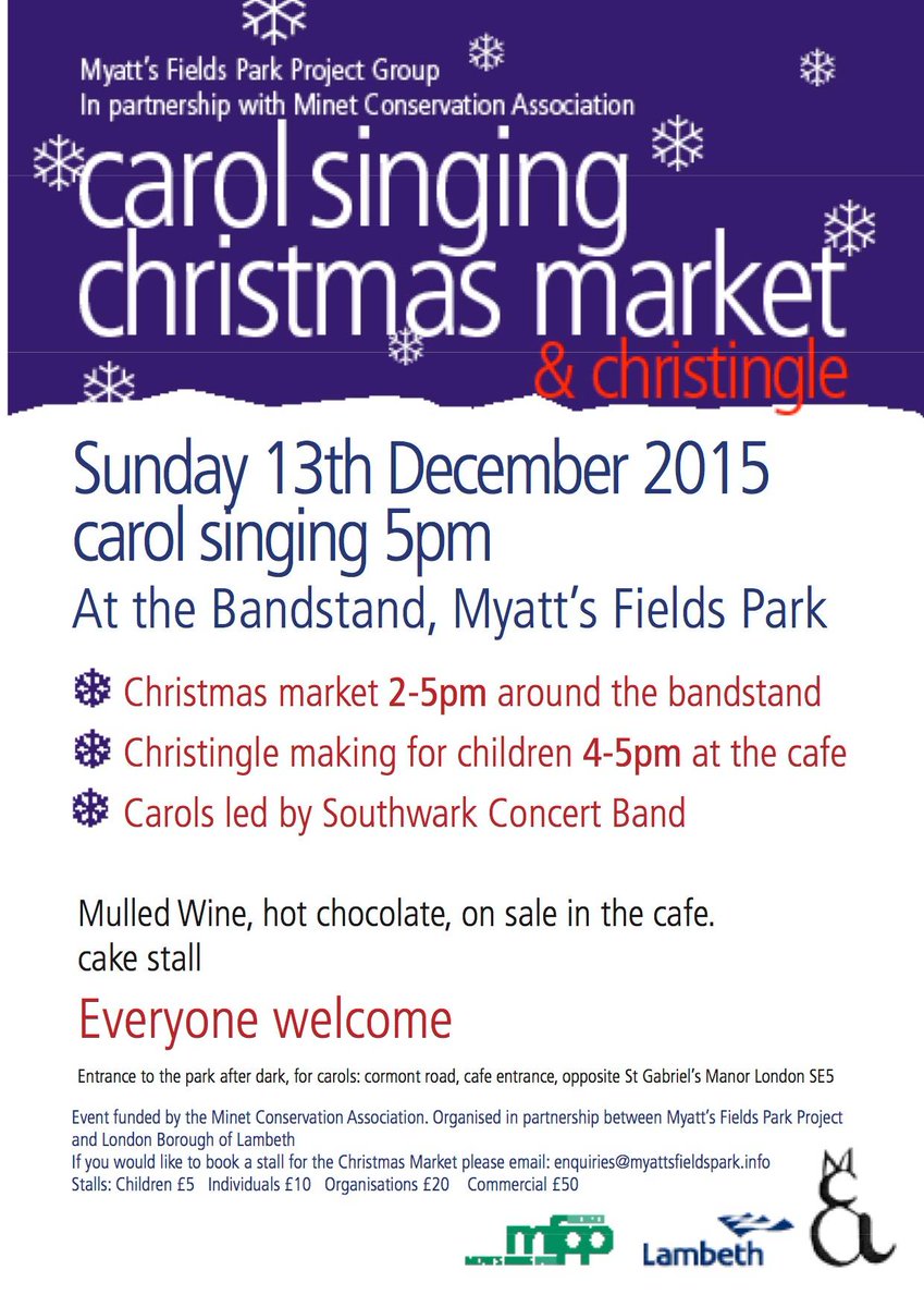littlecatcafe's tweet photo. Carol Singing - Christmas Market -  Dec 12 @myattsfields 
@SouthLondonSW @brixtonbuzz https://t.co/dxrBldAWLU