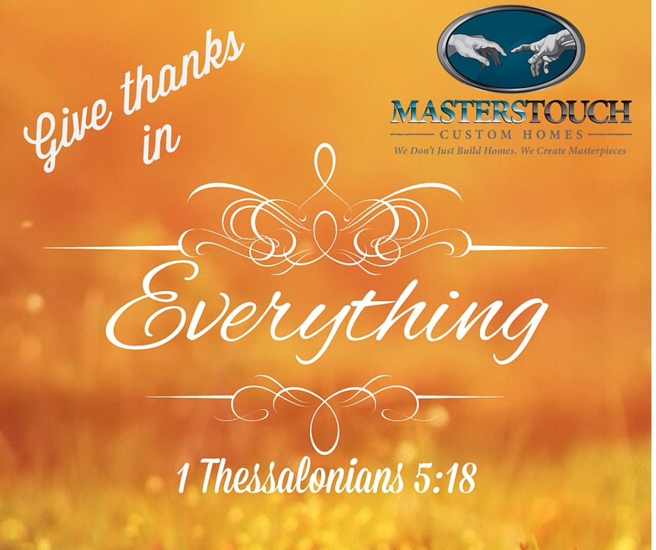 #Happy #Thanksgiving from #Masters Touch Custom Homes!  May your day be full of thanks.