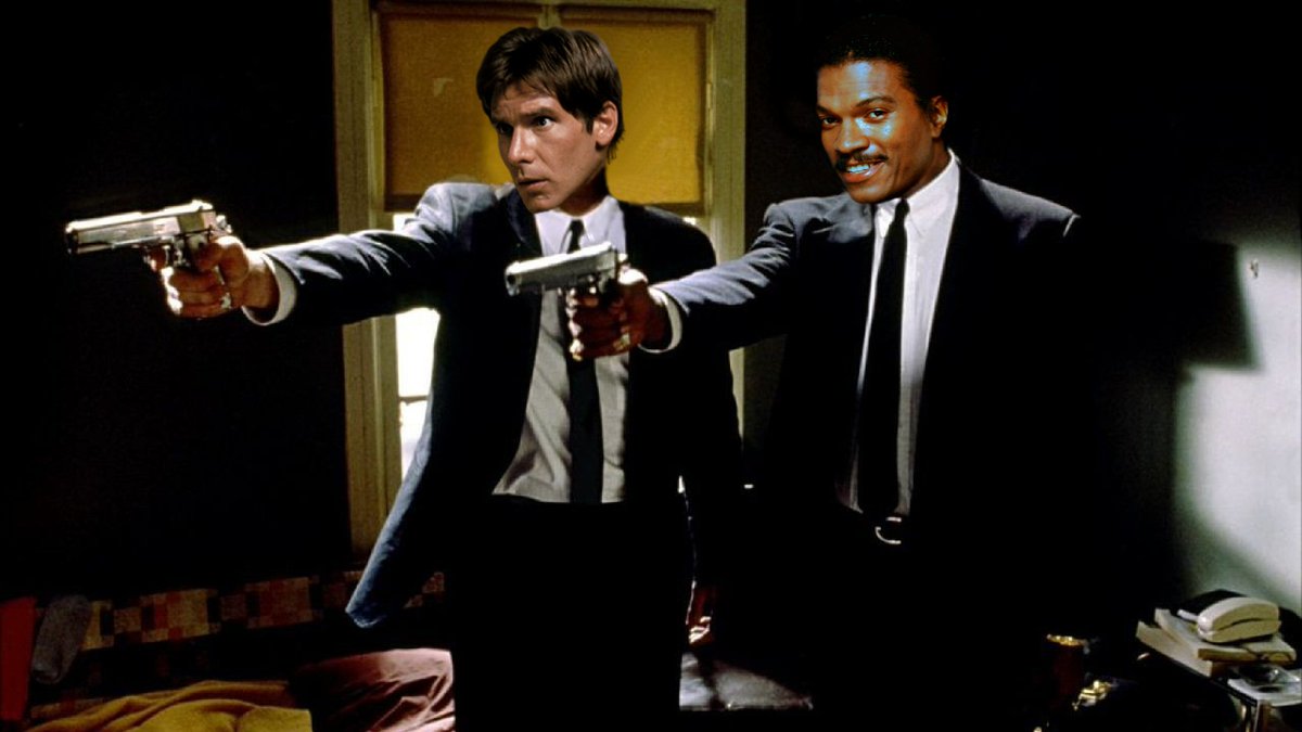 #StarWars Pulp Fiction - Harrison Ford &amp; <a href="/realbdw/">Billy Dee Williams</a>
