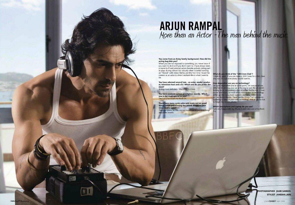 Handsome hunk, super model n god of the ramp ARJUN RAMPAL wishing u a very Happy Birthday 