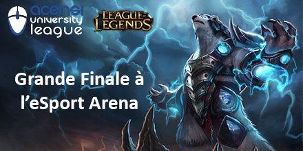 ACENSIesport's tweet image. Grande Finale @LoL_France avec @Millenium le 5 Décembre:
bit.ly/FinaleLOL
@LyoneSport @IntelFrance @msifrance