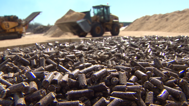 CBCNS's tweet photo. 33,000 tonnes of wood pellets to be shipped from Halifax this week https://t.co/TIAUFrub1M https://t.co/08yy6CLjW9