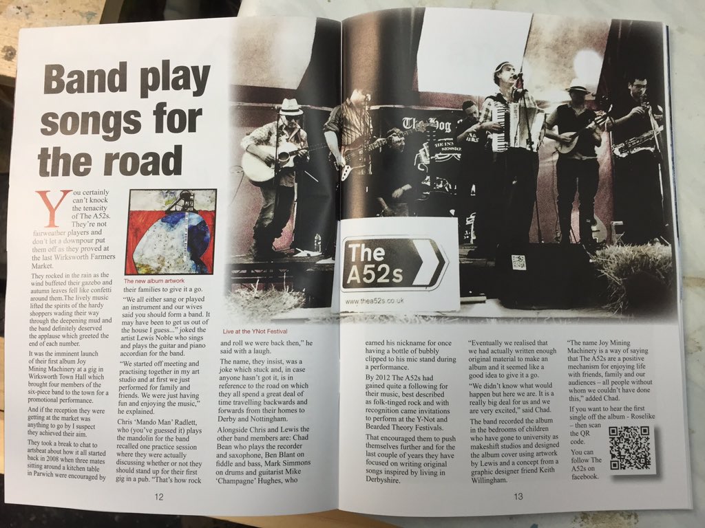 TheA52s's tweet image. Look out for the Dec issue @artsbeat magazine. It&apos;s only us again!