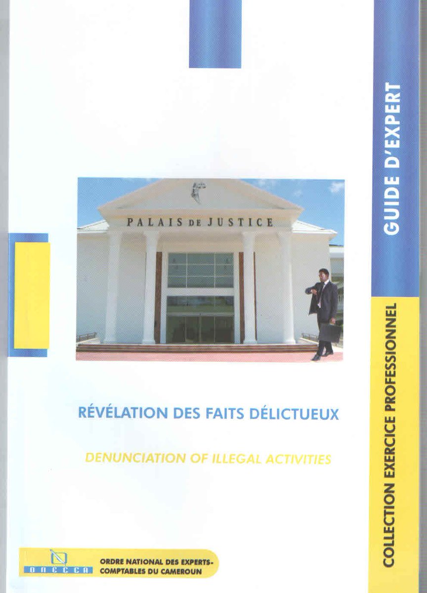 ONECCACameroun's tweet photo. Le livre sur la "Révélation des faits délictueux" est désormais disponible à l'Ordre! #Publication  #ONECCACmr https://t.co/jX7WuHmipk