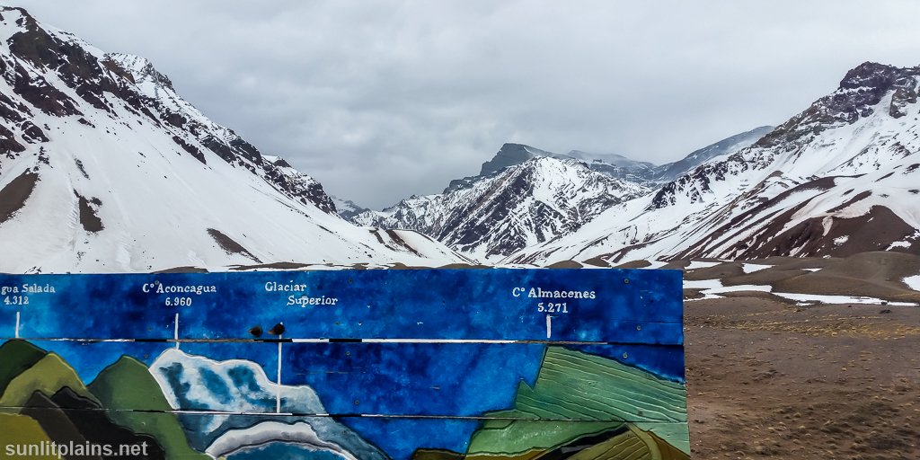 SunlitPlains's tweet photo. Mt #Aconcagua - tallest in western hemisphere - lurks just out of sight. Accessed via 'Route 7'. #Andes #Argentina https://t.co/cUiwzGHt4A