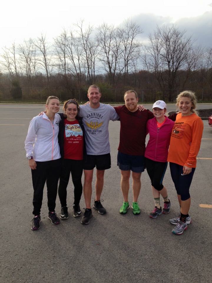 warrenxccoach's tweet photo. Starting the day with four former WCXC runners. #bumni https://t.co/UPKhhUsiJ2