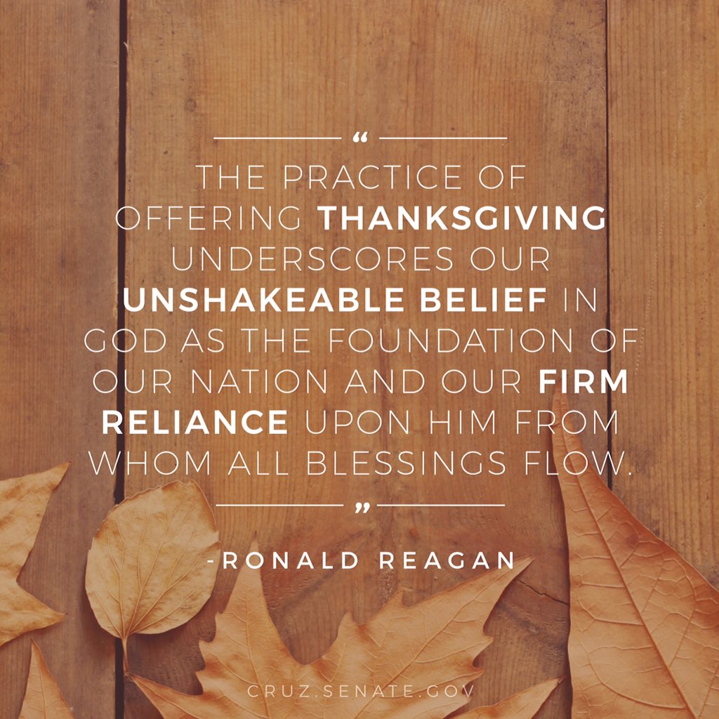 SenTedCruz's tweet photo. Wishing you and your family a Happy #Thanksgiving! https://t.co/912tM8fear