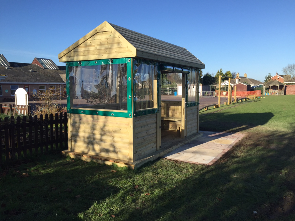 NewbyLeisureLtd's tweet photo. Our recent shelter installation @EllisonBoulters
#eyfstwitterpals #EYFutureReady
https://t.co/r6GbUZrcog https://t.co/bP8tq3k33o
