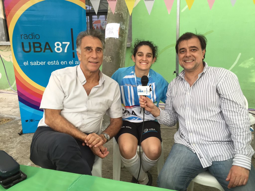 Entrevistando al Coordinar de Deportes de la UBA. <a href="/RadioUBA/">Radio UBA 87.9</a> <a href="/PabloValles33/">Pablo Vallés :.</a> <a href="/Mcfeli/">McFeli</a>