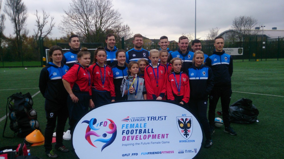 Proud of our staff team today professionally led by Joe Roberts.Girls Cup @FLT_FFD <a href="/AFCWimbledon/">AFC Wimbledon</a> <a href="/SouthfieldsAcad/">Southfields Academy</a>