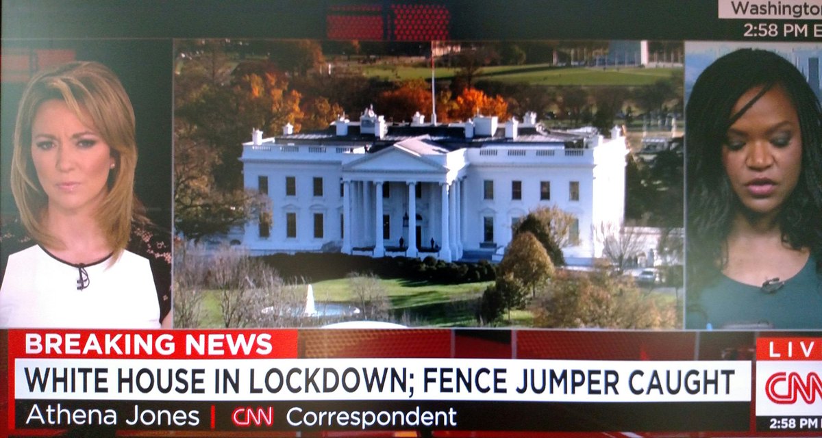 White House on lockdown - another fence jumper