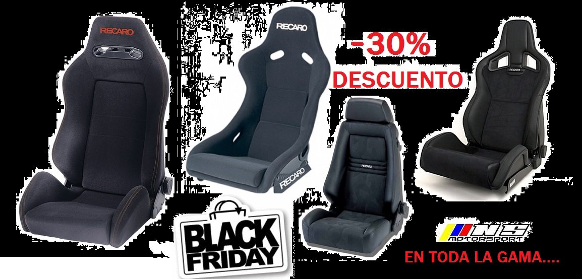 NSMOTORSPORT_'s tweet photo. #blackfridaynsmotorsport #recaro
Descuento de un 30% en toda la gama de asientos RECARO https://t.co/ogwvMeLGaW