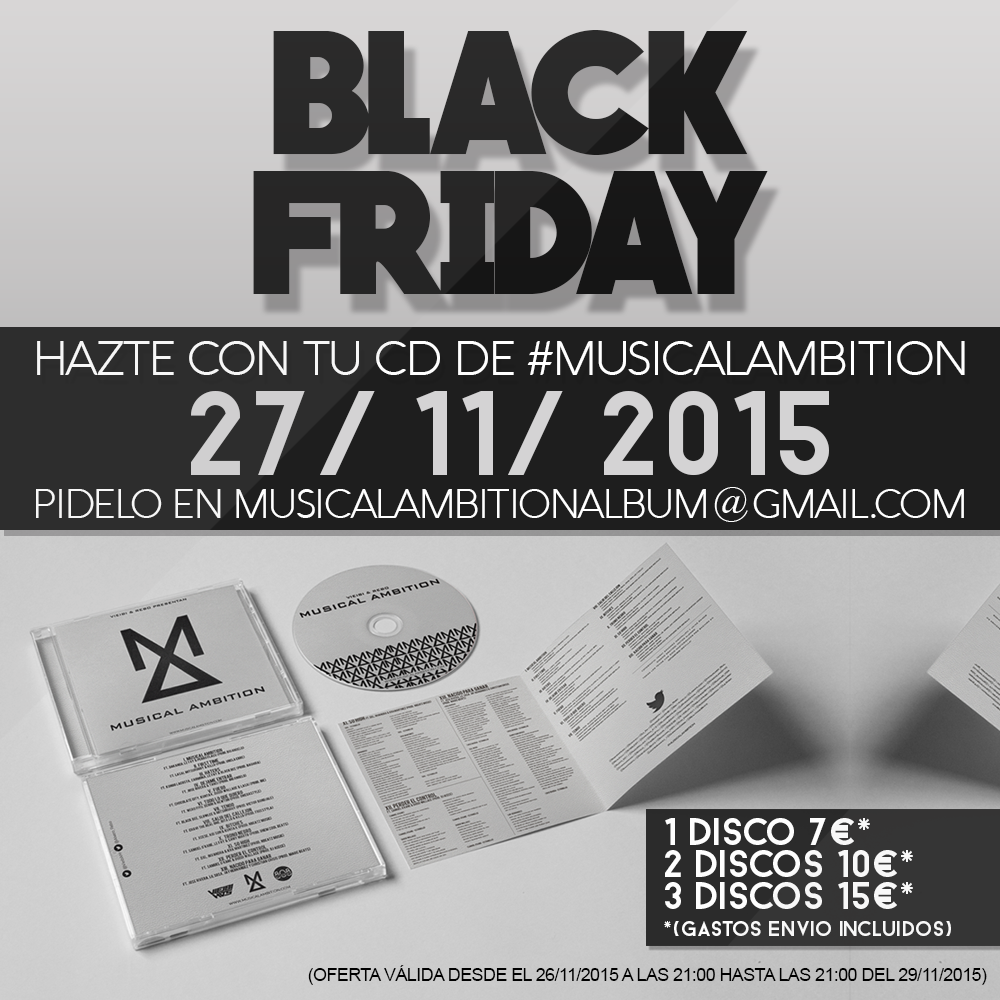 VieibiVH's tweet photo. Desde ya! #BLACKFRIDAY #MusicalAmbition https://t.co/SLVI665BA0
