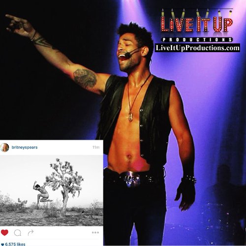 liveitupprod's tweet photo. #BritneySpears is a fan of Live It Ups own #LeoGallo! Thanks for the share! #desertdancing https://t.co/46BTmC1lRH