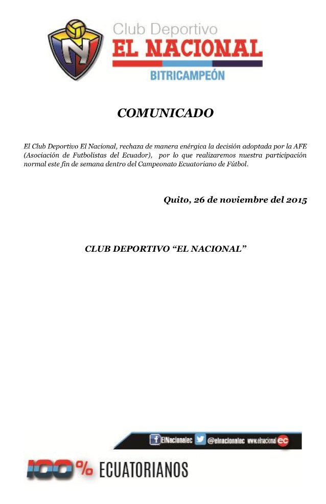 elnacionalec's tweet photo. Ponemos en su conocimiento el siguiente comunicado: https://t.co/nc5zlwg1yY