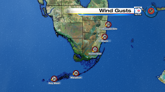 Breezy Thanksgiving for South Florida under partly cloudy skies and temps around 80. @TrentAricTV has your forecast https://t.co/S2thca0TUo
