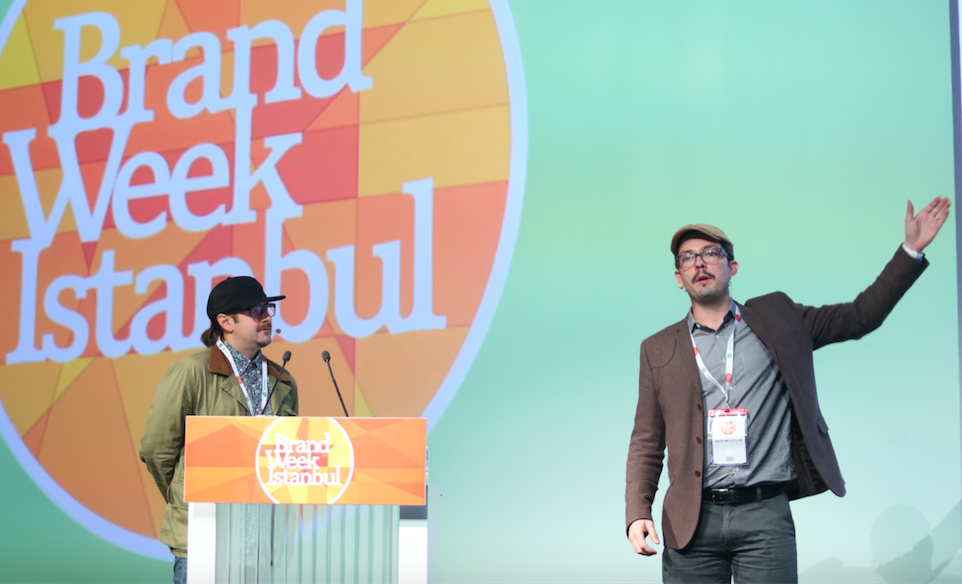 jam3's tweet photo. Mark and Pablo schooling the incredible @brandweekist on the "Business of Creativity" #BrandWeek2015 #wearejam3 https://t.co/iszkHIVIcE