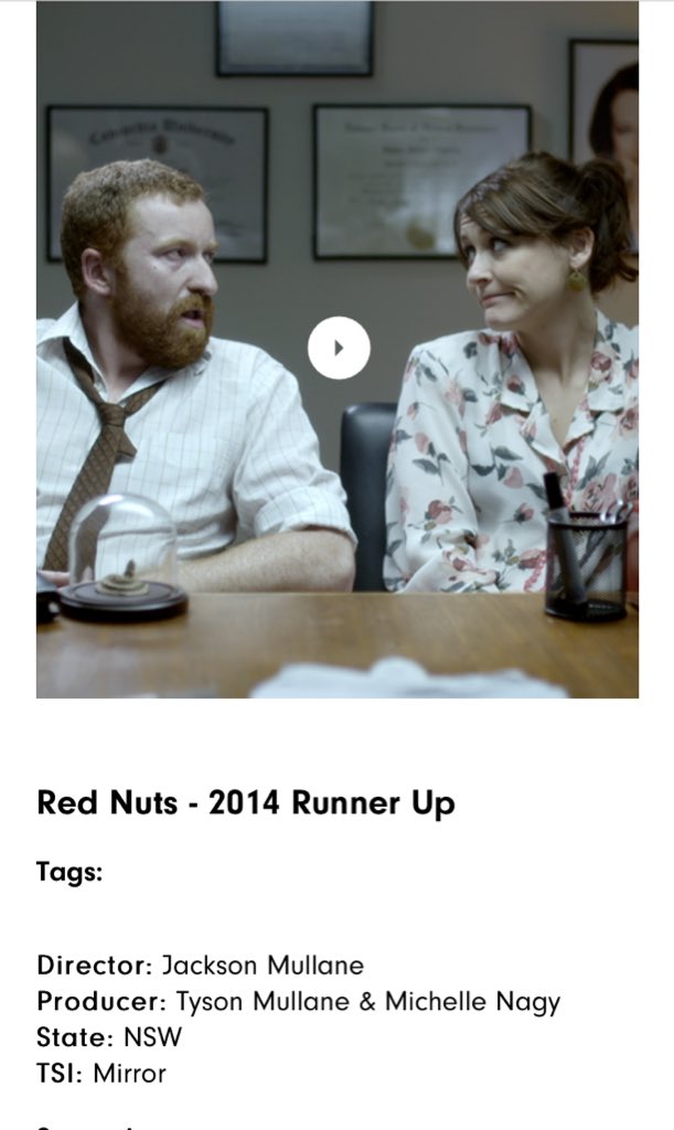 mpmentertain's tweet photo. #Film #RedNuts #TropFest #winner #RunnerUp our very own #Australian #Director #JacksonMullane @mullanebros https://t.co/CUj9hCDtIl