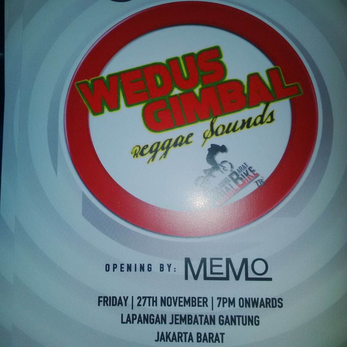 Next show <a href="/wedusgimbalband/">Wedus Gimbal</a> Show at Lap. Jembatan Gantung Jakbar Jum'at, 27 Nop 2015 jam 08.00 PM. HTM: Free