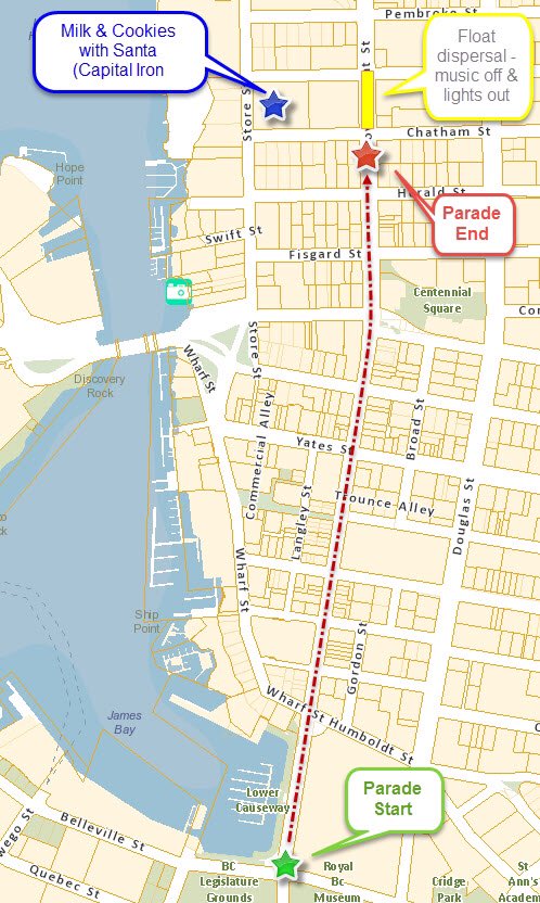gvfsvic's tweet photo. 2 more sleeps to parade day! Here is this year's route.#santaparade2015 https://t.co/bfdmcCrIiB