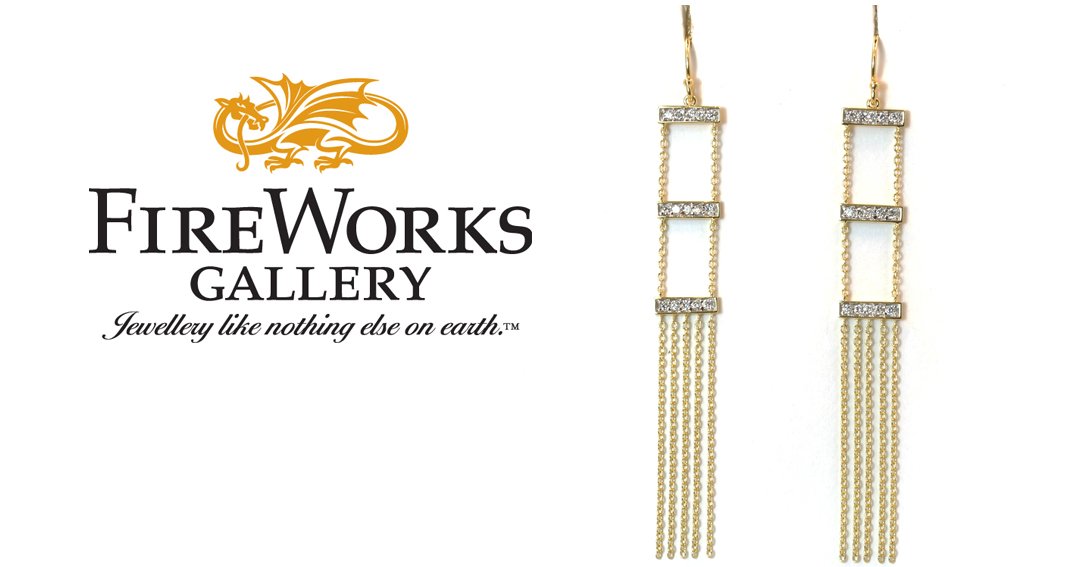 Our pick of the week. A pair of stunning 14kYG diamond earrings by Jordan Scott from New York City.