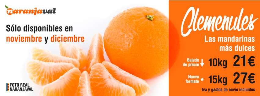 ¡Con motivo del #BlackFriday llévate las #Mandarinas más dulces de la temporada a un precio imbatible! #Clemenules
