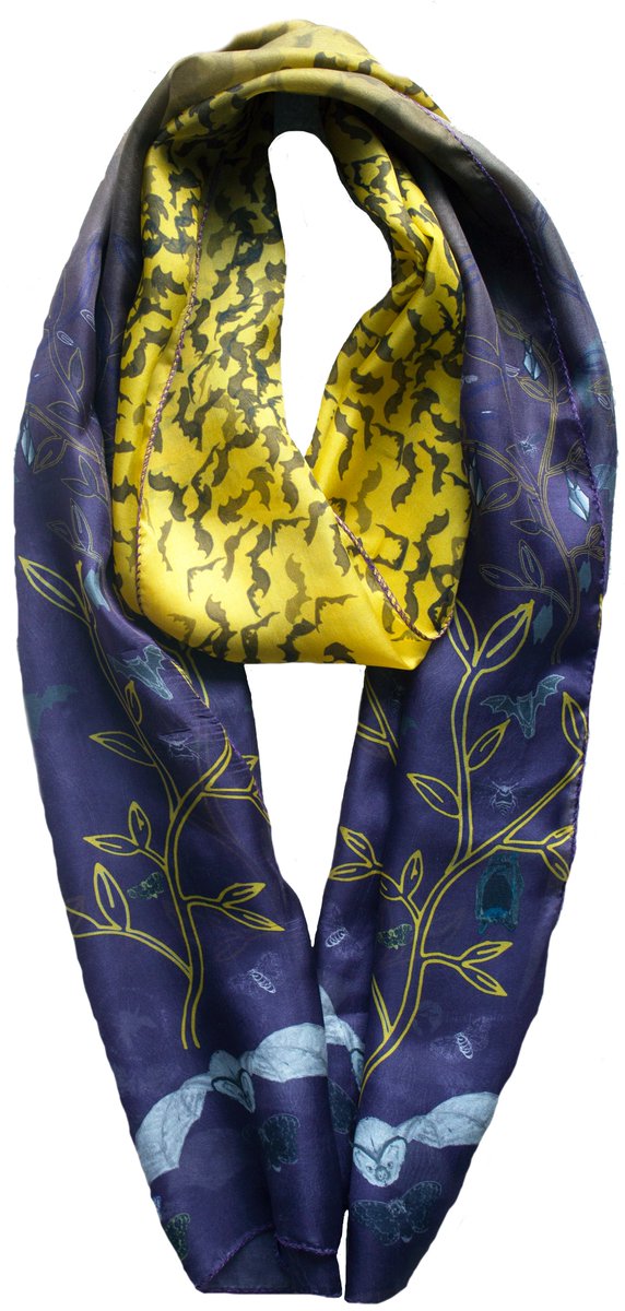 Just 19 left of limited edition silk scarves supporting <a href="/_BCT_/">Bat Conservation Trust</a> Perfect gift for a bat lover! tinyurl.com/k7m6u2v