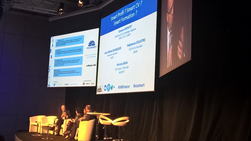 sebimbert's tweet photo. #SmartProfil? SmartCV? #SmartFomation? Avec @VincentMontet @Essec @perrinegrua @Aquent #SoSmart https://t.co/HmY2HdXcGg