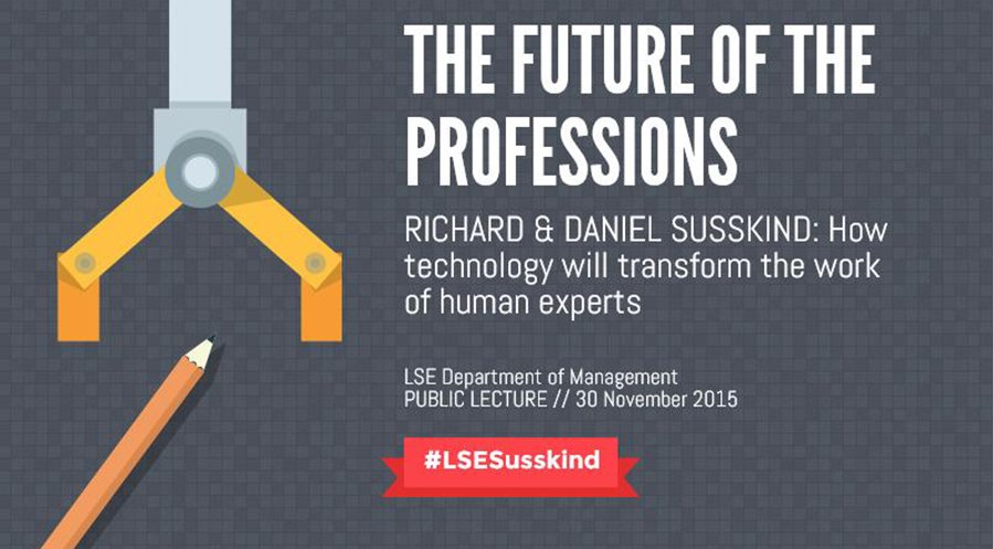 LSEManagement's tweet photo. Lawyers @LSELaw: hear from @richardsusskind how your job will be shaped by tech #LSESusskind https://t.co/WEE3vI1c5O https://t.co/XkHvXGagDw