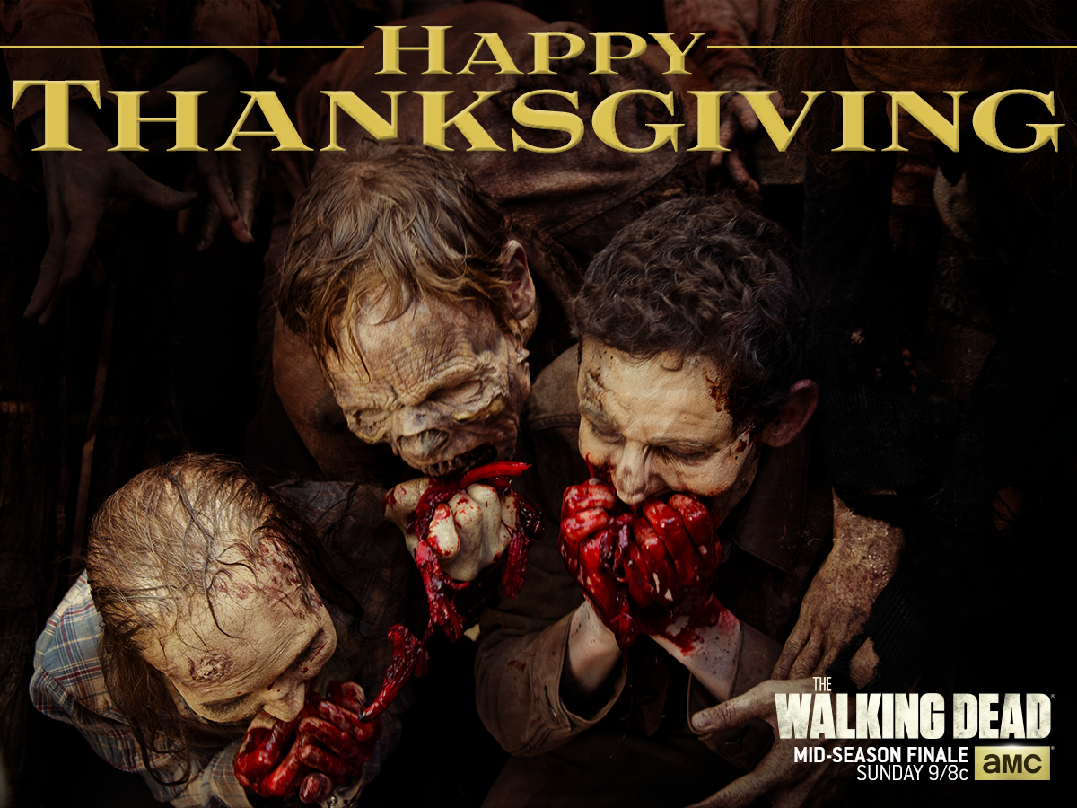 WalkingDead_AMC's tweet photo. #HappyThanksgiving – today we’re giving thanks for all the #TWD fans! https://t.co/kPFo2VF0UX