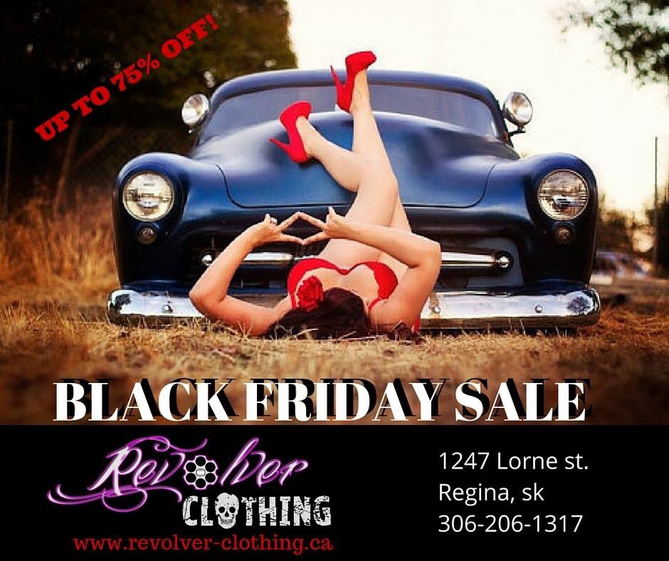 RevolverRegina's tweet image. #yqr #pinup #shopregina #sale 3 DAY BLACK FRIDAY EVENT!!  10-5 daily. 1247 Lorne st.  Regina, sk. Don't miss out!