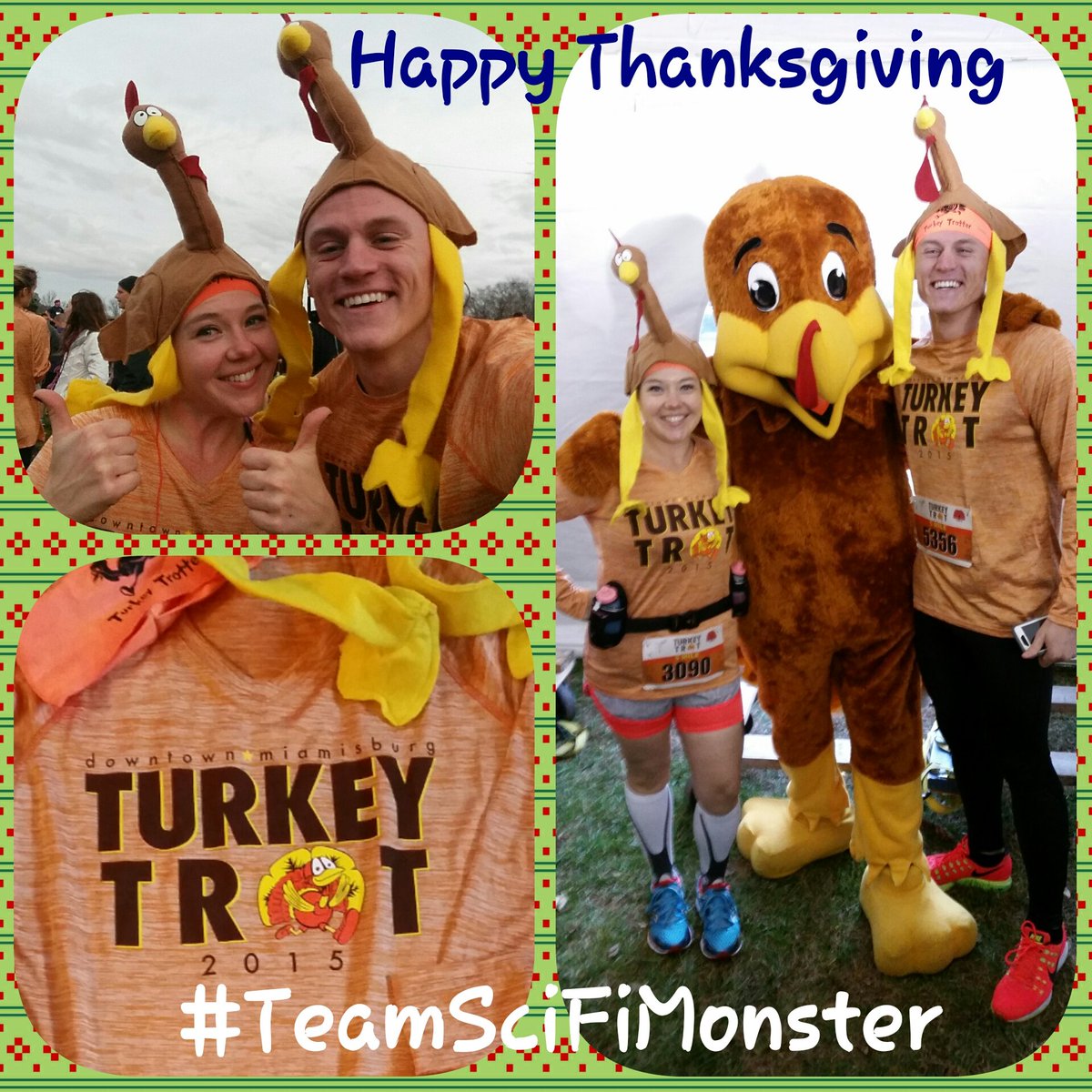 TheSciFiMonster's tweet photo. #happythanksgiving #TeamSciFiMonster #RunHappy #TurkeyTrot #GobbleGobble #TurkeyHat #JustACoupleOfTurkeys https://t.co/cOW9eKLLt6