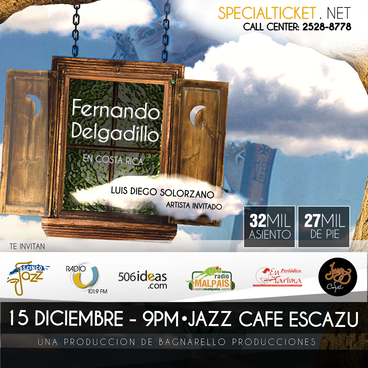 Bagnarello_Prod's tweet photo. Fernando Delgadillo en concierto. 15 de diciembre 9:00 pm en Jazz Café Escazu. Entradas: https://t.co/4Z88JxXcta https://t.co/LQRYHqxAeh