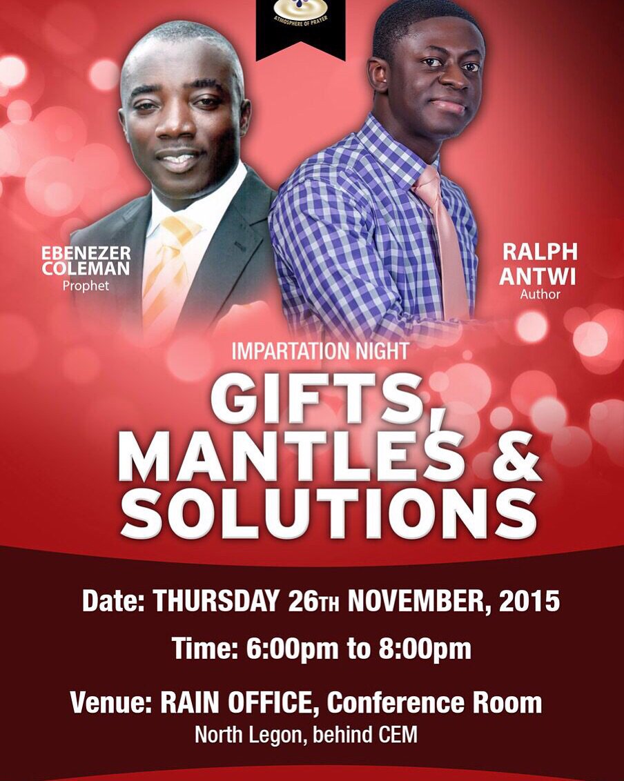 authoralphantwi's tweet image. #GodIsHere #AllThingsArePossible  #6pmTonight #BeTHERE