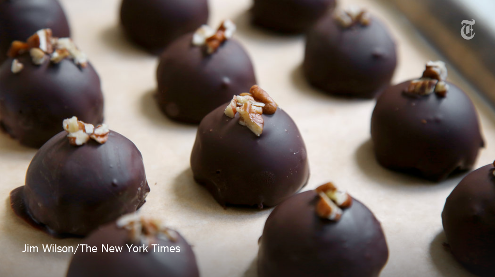 nytimes's tweet photo. Pecan pie truffles may be the most intense holiday goodie you've ever tried https://t.co/DLwDQ5NBPI https://t.co/PCFw0ChaoM