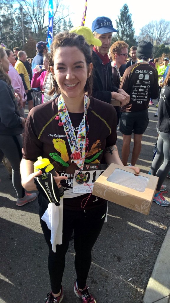 KyliesListening's tweet photo. 5 miles in 45:39" I won my damn pie and I'll eat it, too, mutha gobblers! #pumpkinpie #WillRunforTurkey https://t.co/9pR76EkGSG