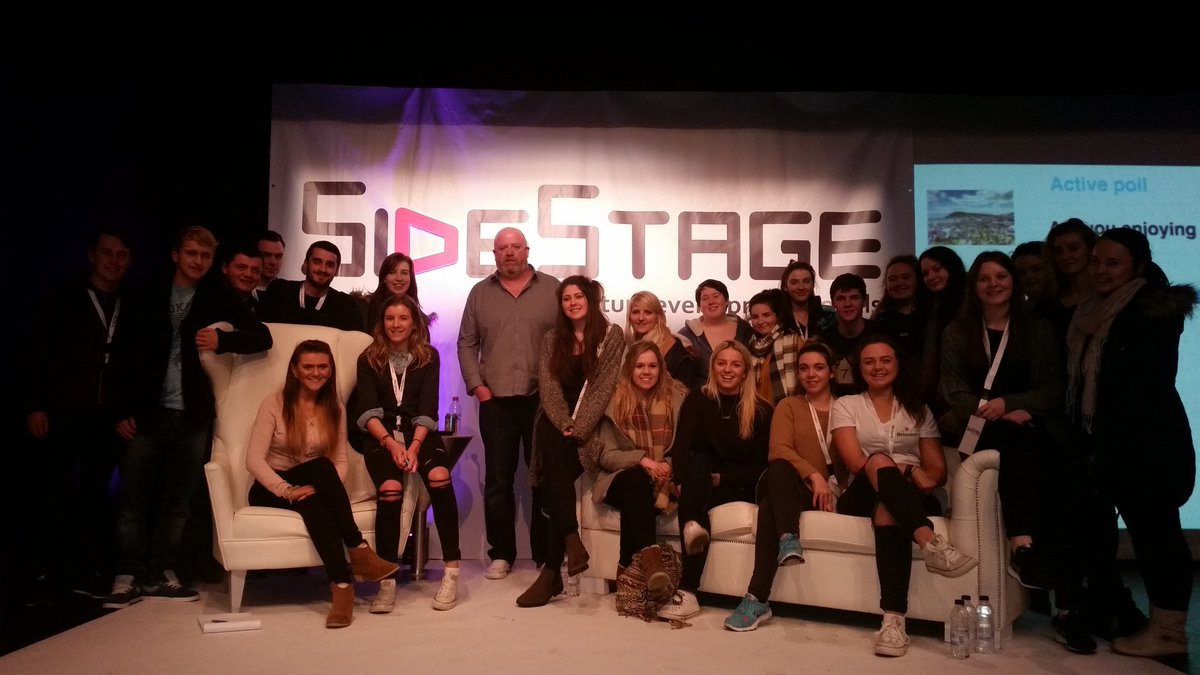 TomasMangan's tweet photo. Big thank you @SideStageEvent @CuckooEvents from @GMITTourismArts event students 👏👏👏#sidestage15 https://t.co/8FYOuasY2J