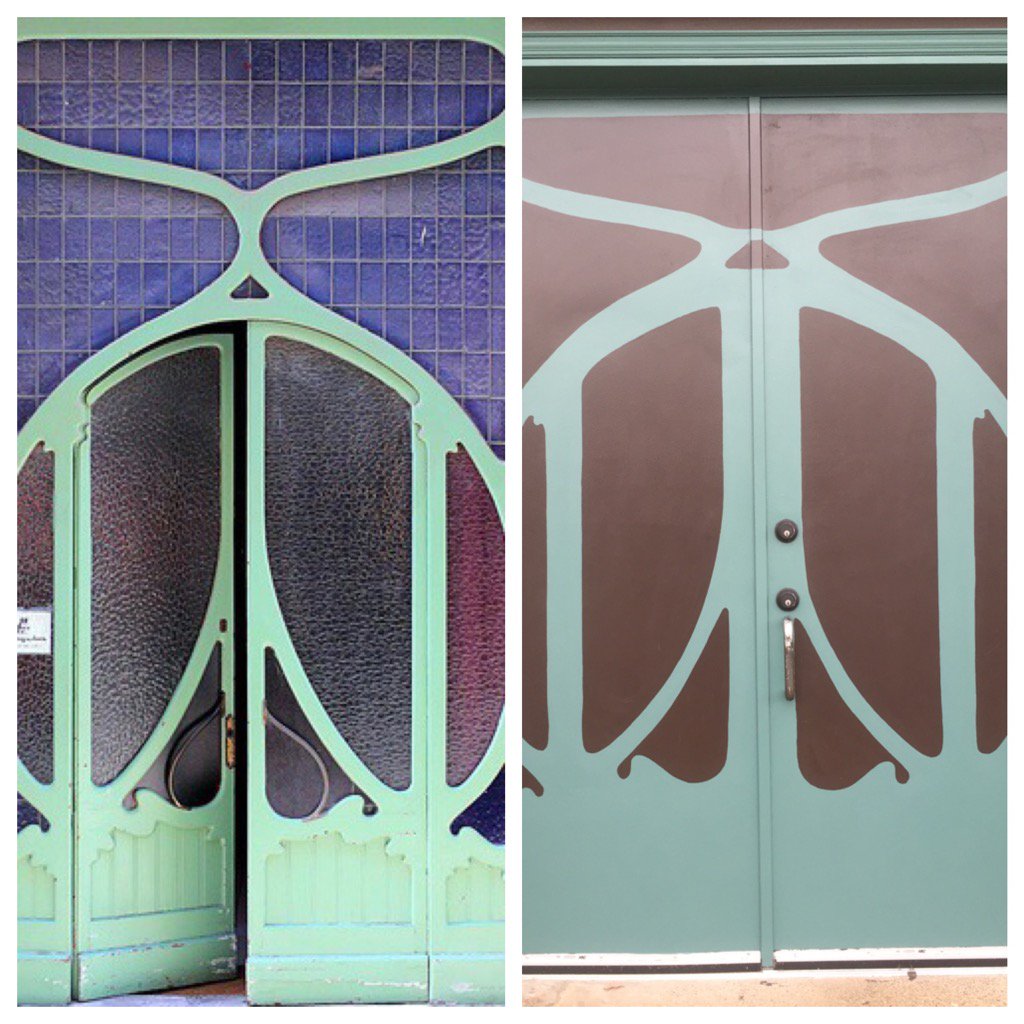 lorettagonzalez's tweet photo. Work in progress.  Entrance  to Bouchon 1314 Davis #faux #oak cliff https://t.co/evzxLDBpy4